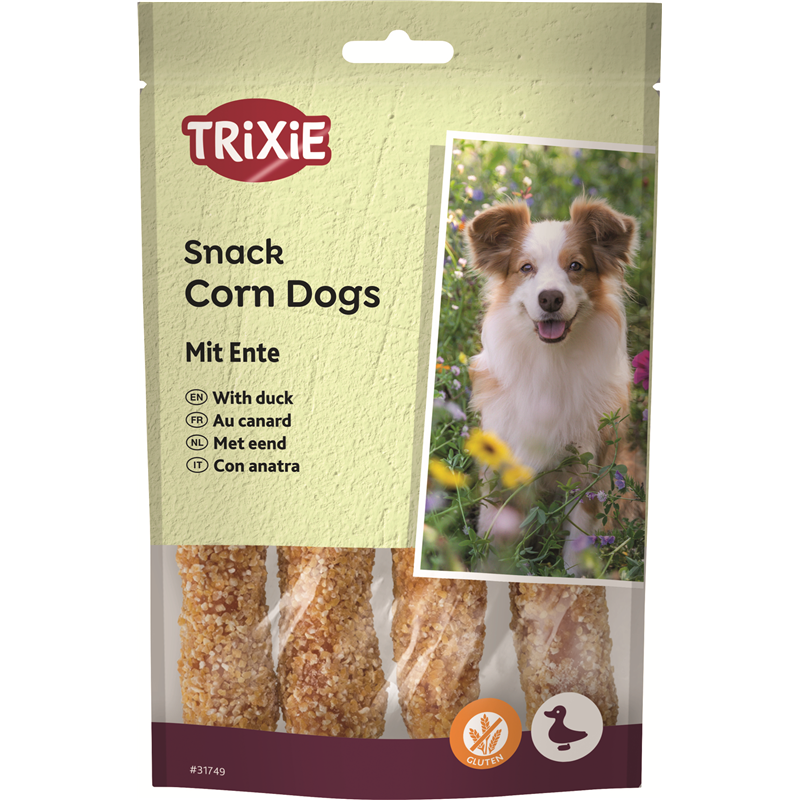Trixie Corn Dogs mit Ente 4 Stück / 100 g