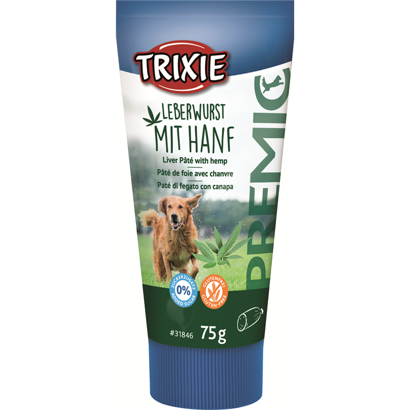 Trixie Dog Leberwurst mit Hanf, 75 g