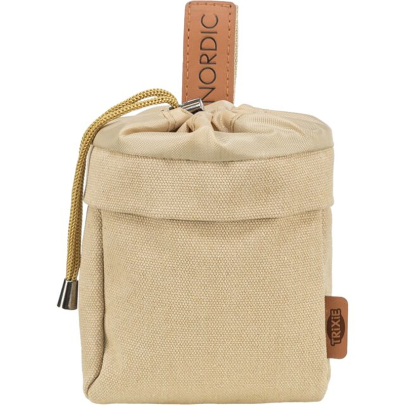 Trixie BE NORDIC Snack-Tasche mit Kotbeutelspender, ø 10 × 14 cm, sand