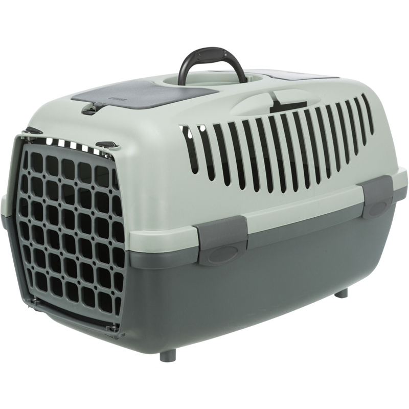 Trixie Be Eco Transportbox Capri  anthrazit/grau-grün S 40 × 38 × 61 cm