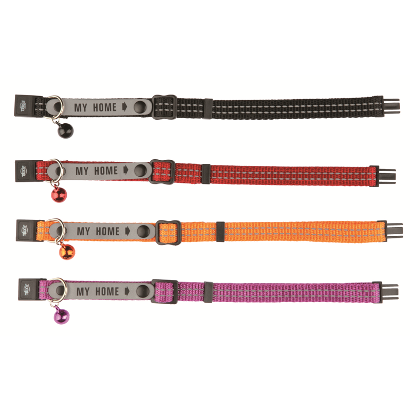 Trixie Katzenhalsband mit Adresslasche reflektierend