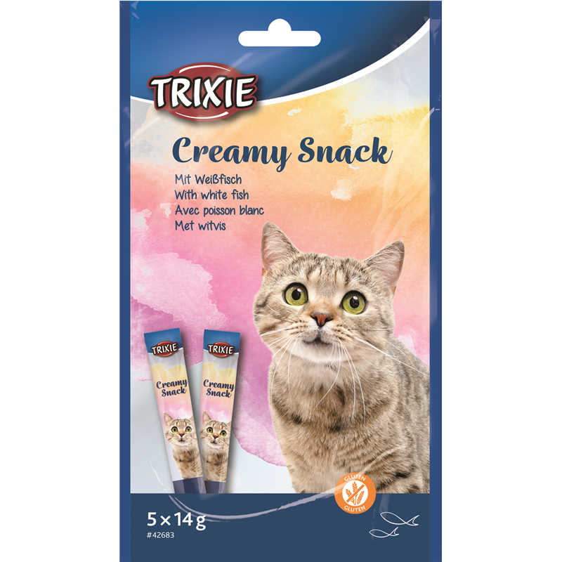 Trixie Creamy Snack mit Weißfisch 5 × 14 g