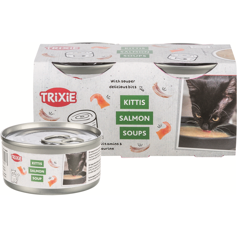 Trixie Soup mit Huhn & Lachs 4 × 80 g