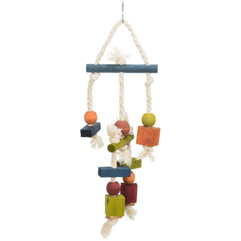 Trixie Holzspielzeug mit Leder, 24 cm