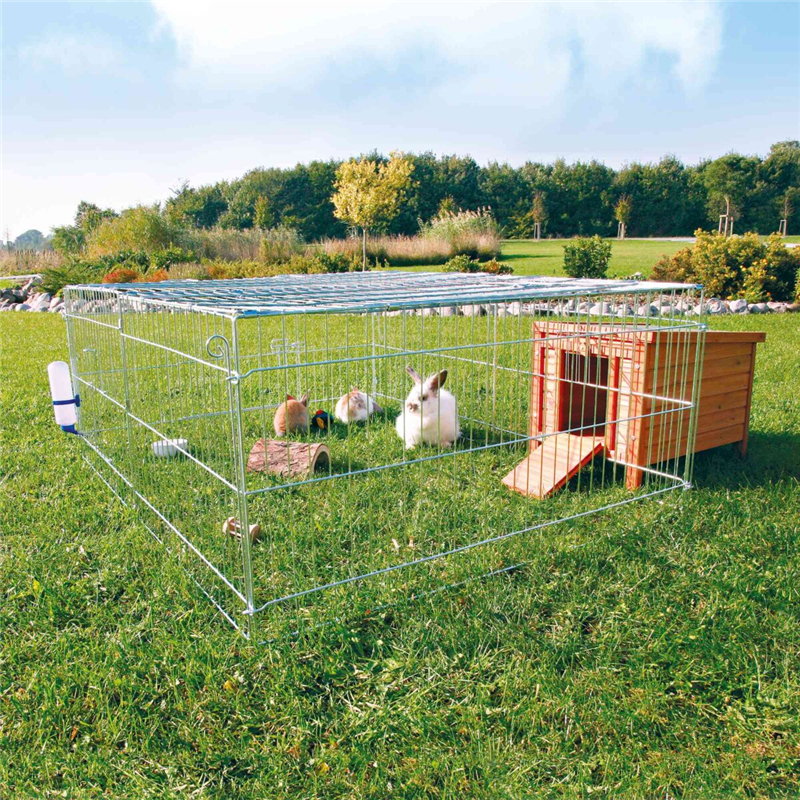 Trixie natura Freilaufgehege mit Abdeckung 144 x 58 x 116 cm