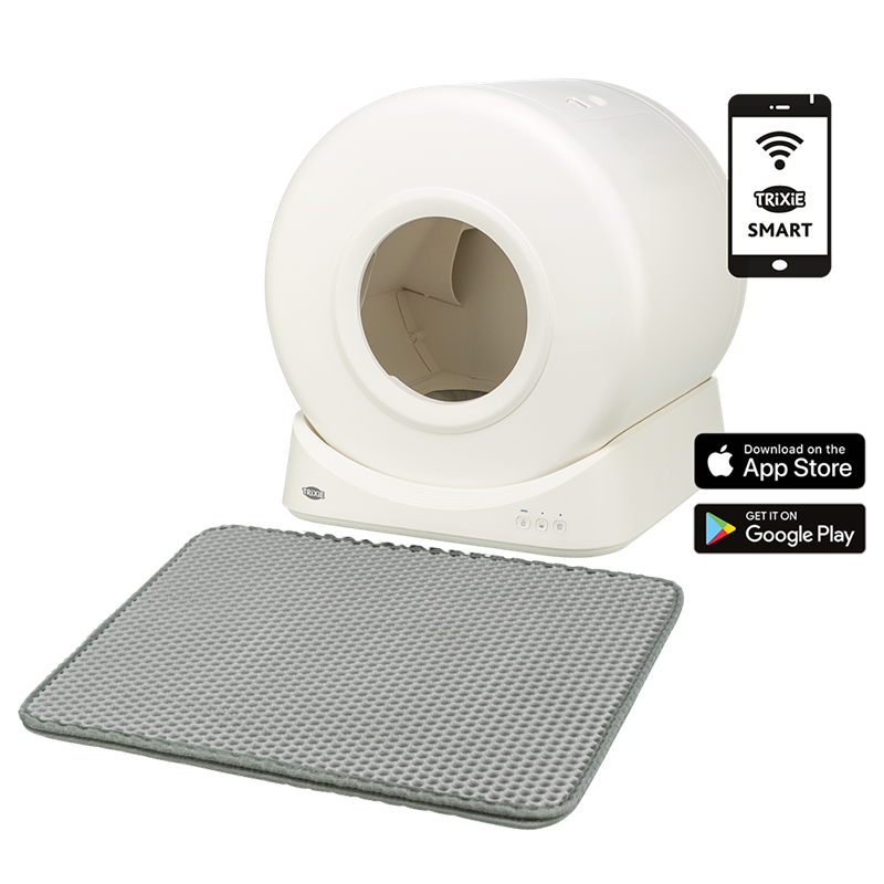 Trixie Smarte Katzentoilette, selbstreinigend, mit App-Steuerung, weiß