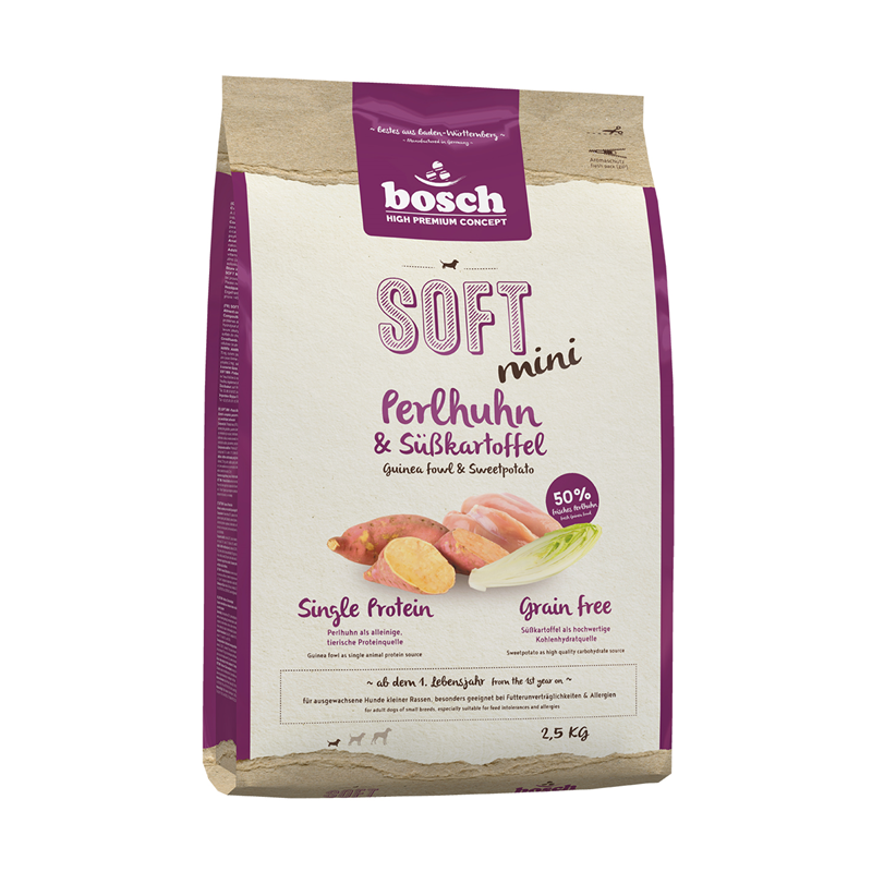 Bosch HPC Soft Mini Perlhuhn & Süßkartoffel 2,5kg
