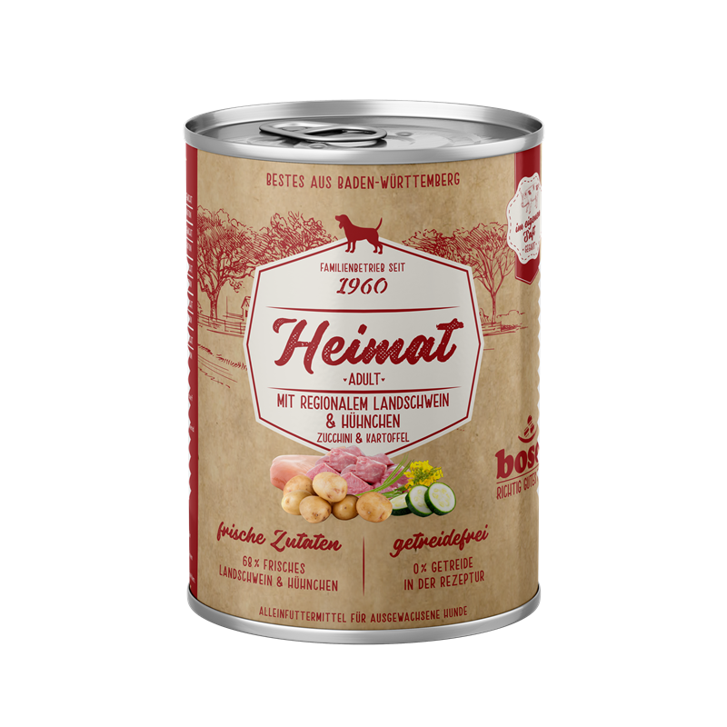 HEIMAT Nassfutter Adult Regionales Landschwein 400 g