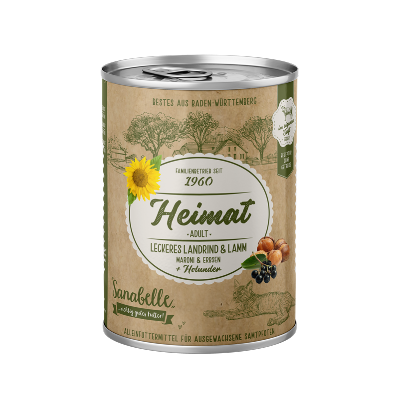 Sanabelle HEIMAT Nassfutter Adult Landrind & Lamm 400 g