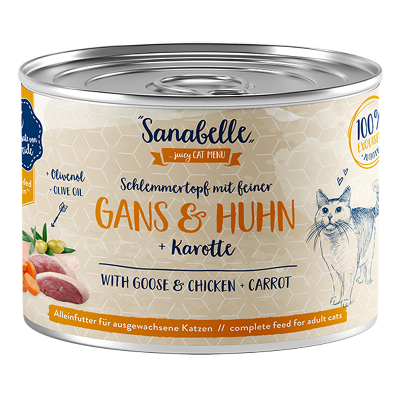 Sanabelle Nassfutter mit Gans & Huhn 180 g
