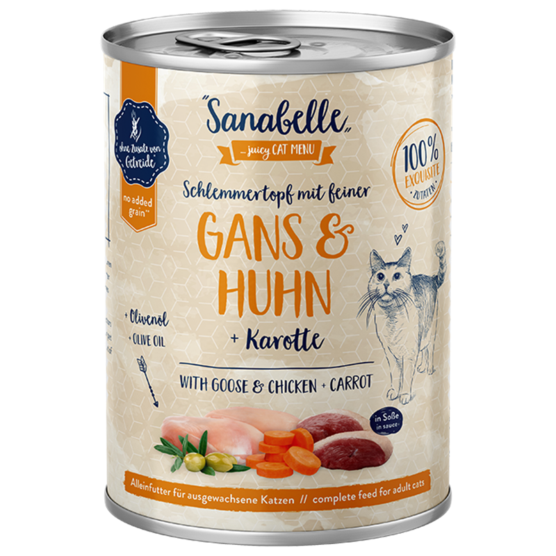 Sanabelle Nassfutter mit Gans & Huhn 380 g