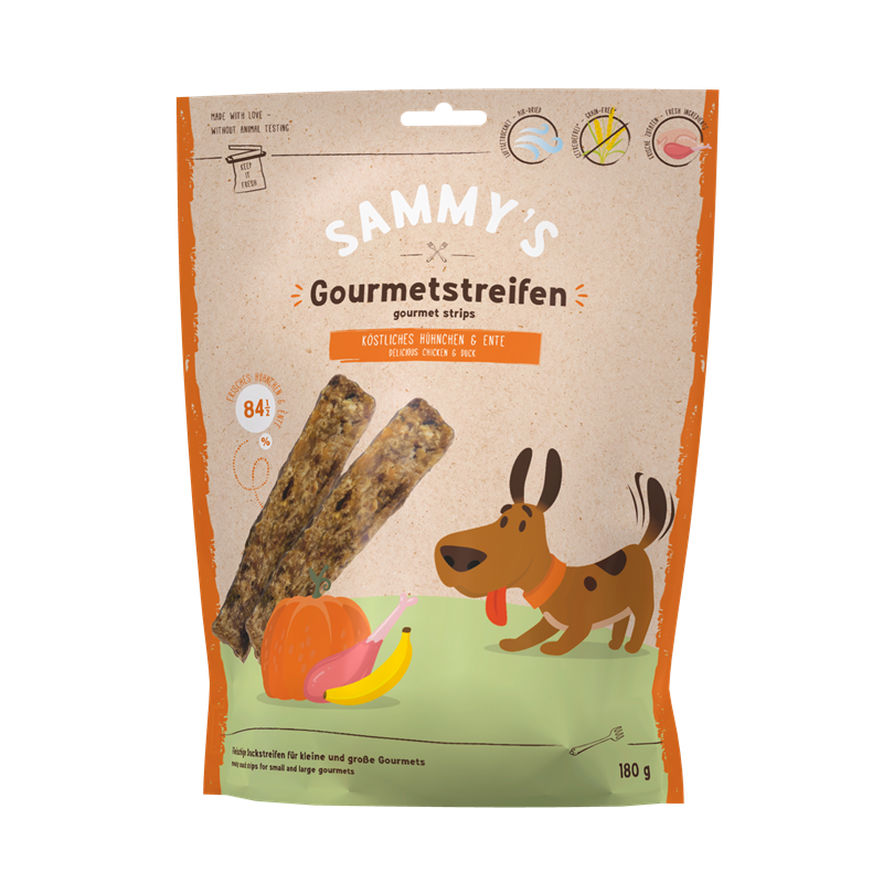 Sammy's Gourmetstreifen Hühnchen & Ente 180 g