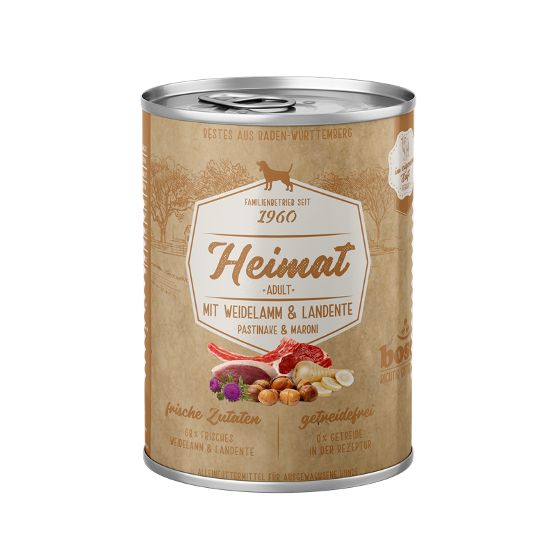 Bosch Heimat Dose Adult Weidelamm+Landente 400 g