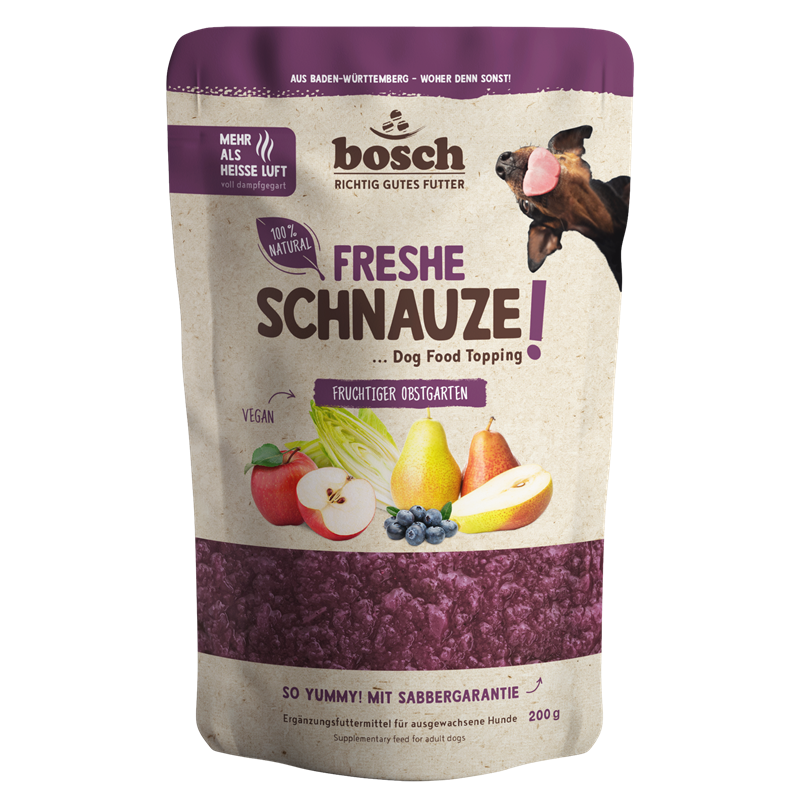 bosch Freshe Schnauze Topping - fruchtiger Obstgarten 200g