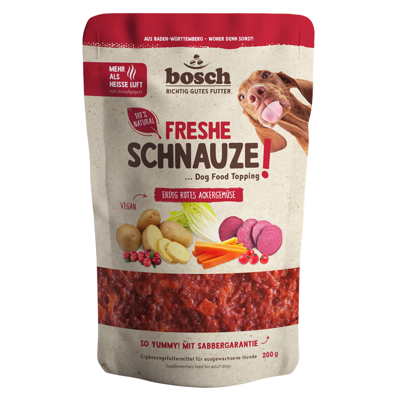 bosch Freshe SchnauzeTopping - erdig rotes Ackergemüse 200g