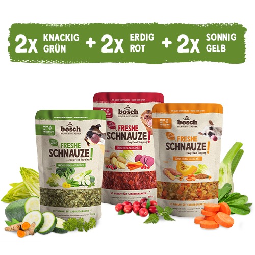 bosch Freshe Schnauze Topping - Aktionspaket Sommer 6x200g