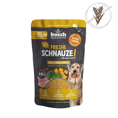 bosch Freshe Schnauze Nassfutter - Huhn mit Kürbis & Brokkoli 250g