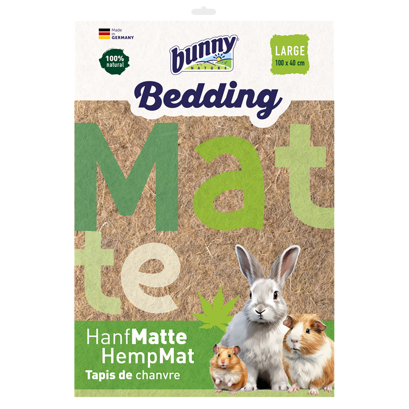 Bunny Hanf-Matte LARGE 100 x 40 cm