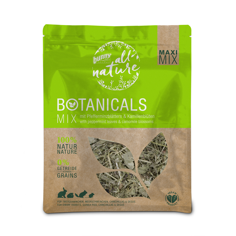 Bunny all nature Botanicals MAXI MIX mit Pfefferminzblättern & Kamillenblüten 400 g.