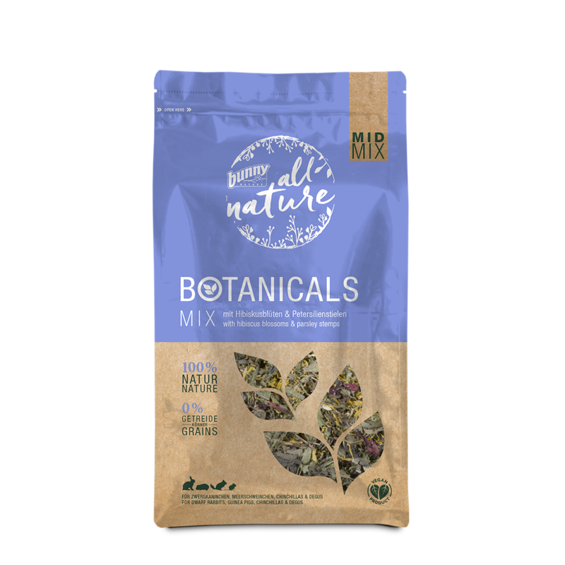 Bunny all nature Botanicals Mid Mix mit Hibiskusblüten & Petersilienstielen 150 g