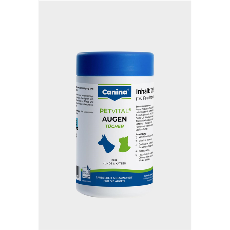 Canina Pharma Petvital Augentücher 120 Stück