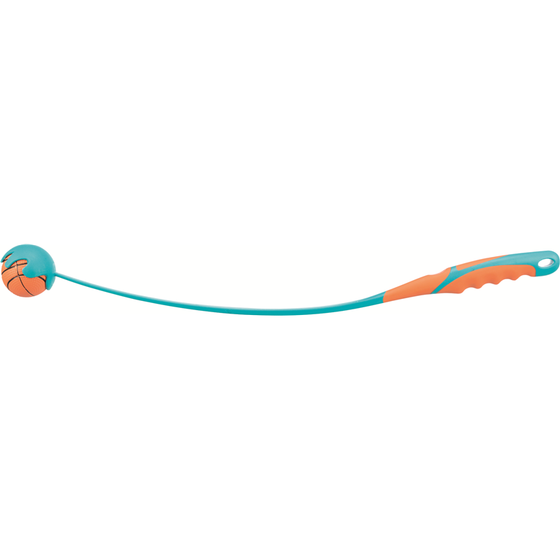Trixie Ballschleuder mit Moosgummi Ball 60 cm / ø 6,3 cm
