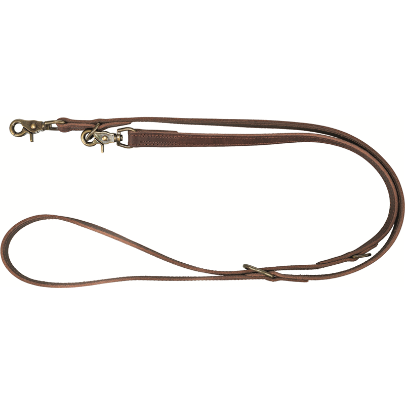 Trixie Rustic Fettleder Leine dunkelbraun M-L