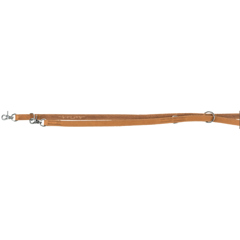 Trixie Rustic Fettleder V-Leine Heartbeat M-L braun