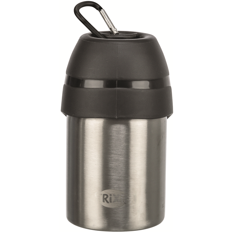 Trixie Reisetrinkflasche Edelstahl mit Kunststofftrinknapf 300 ml