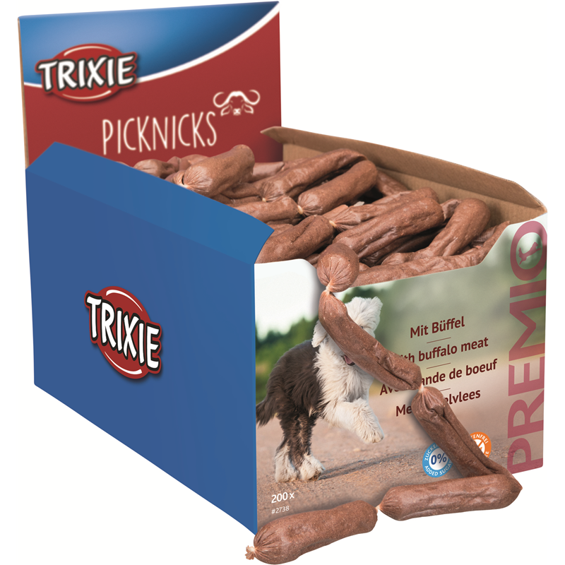 Trixie PREMIO Picknicks Würstchenkette Büffel 8 cm / 8 g