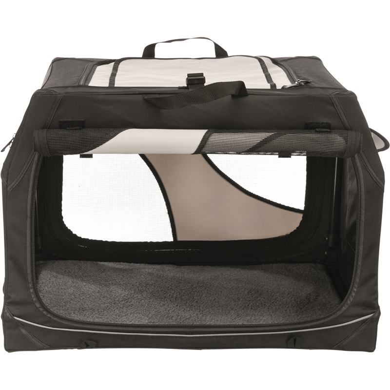 Trixie Hundetransportbox Vario 20 schwarz/grau S 61 × 43 × 46 cm