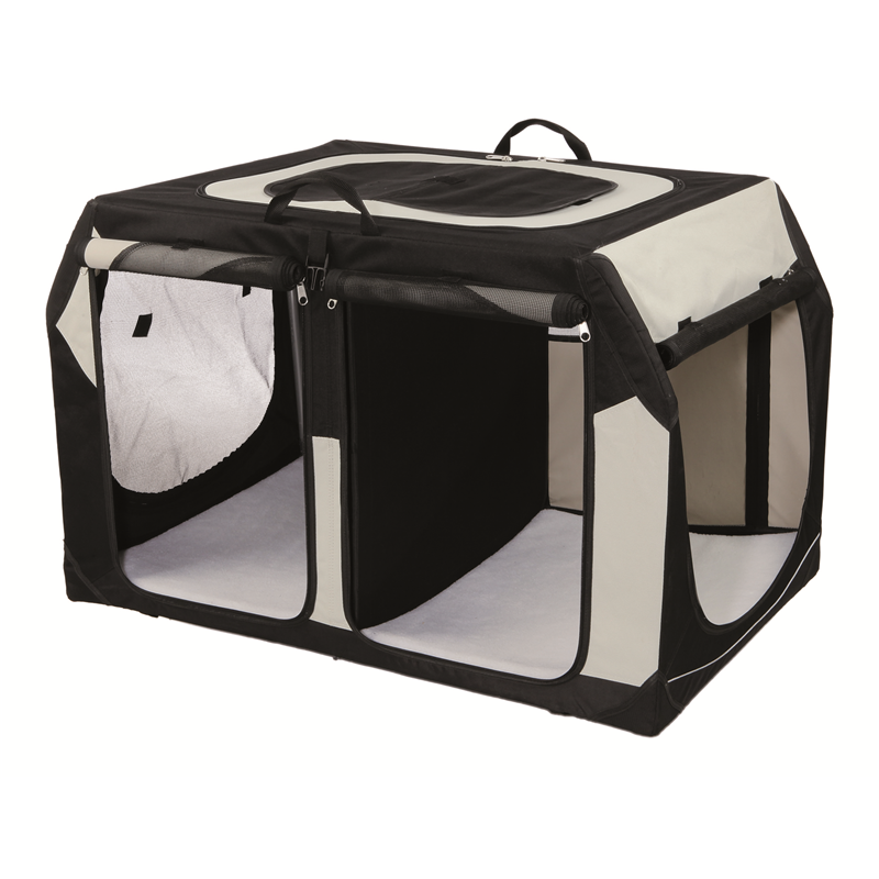 Trixie Mobile Kennel Vario Double schwarz/grau S 91 x 60 x 61/57 cm