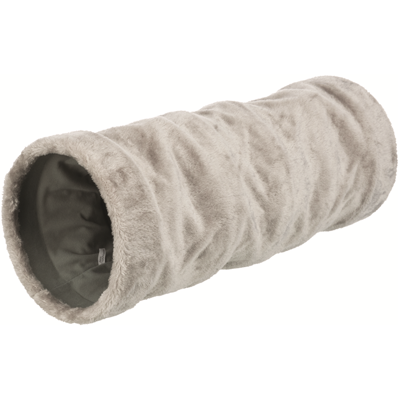 Trixie Spieltunnel Plüsch grau ø 22 x 60 cm