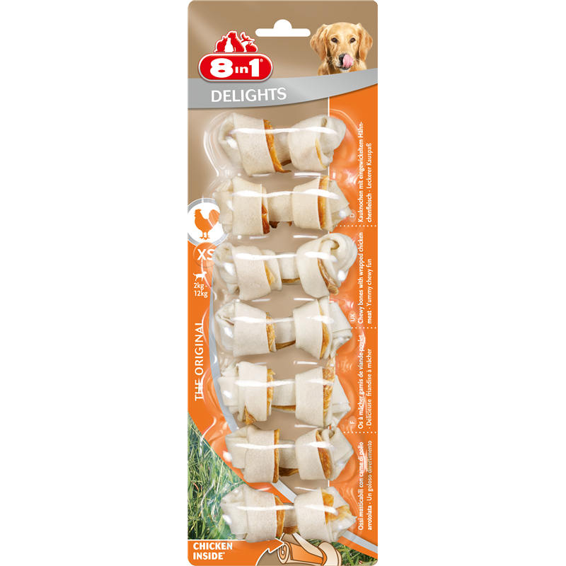 8in1 Delights Chicken Bones XS 84 g