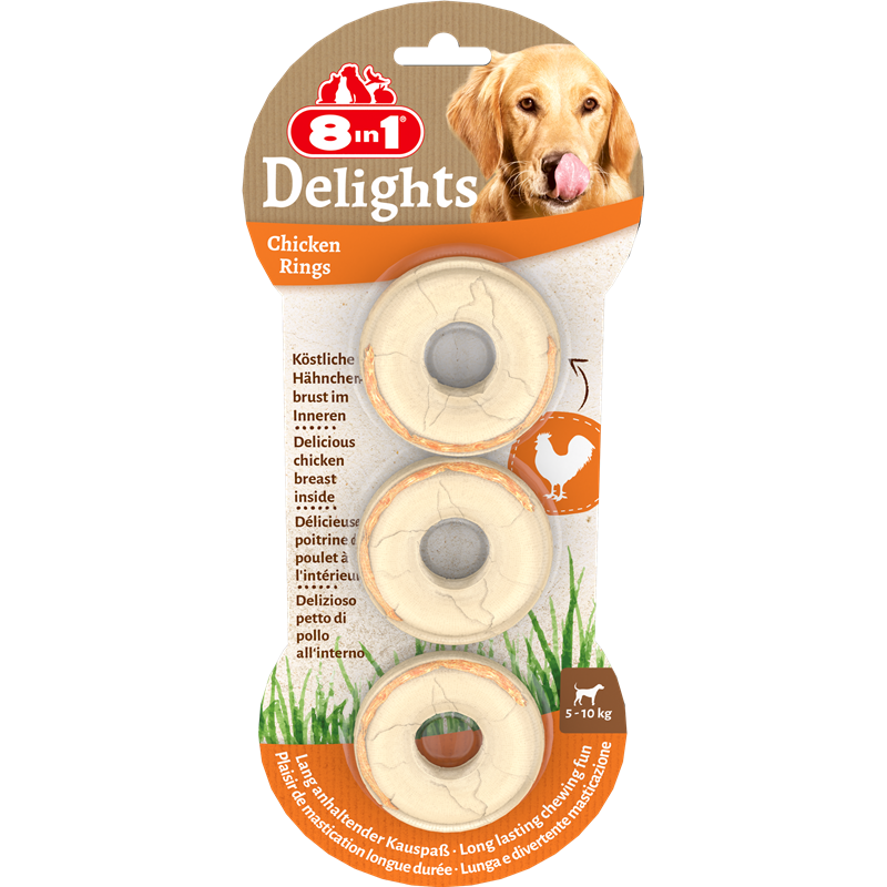 8in1 Delights Chicken Rings 119 g