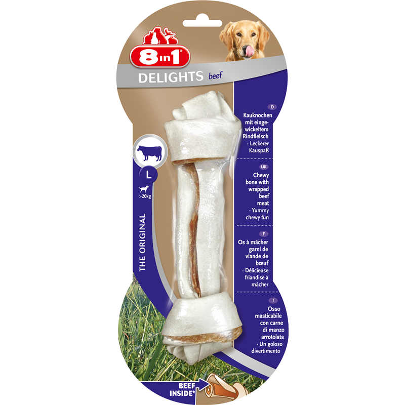 8in1 Delights Beef Bone L 85 g