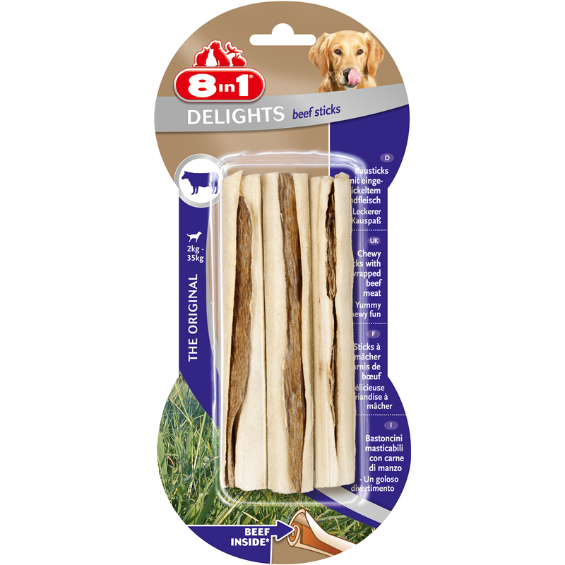 8in1 Delights Beef Sticks 75 g