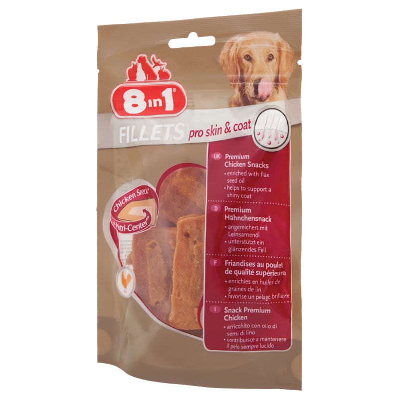 8in1 Dog Fillets Pro Skin & Coat 80 g