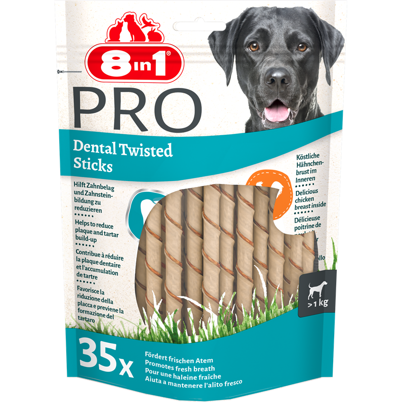 8in1 PRO Dental Twisted Sticks 190 g