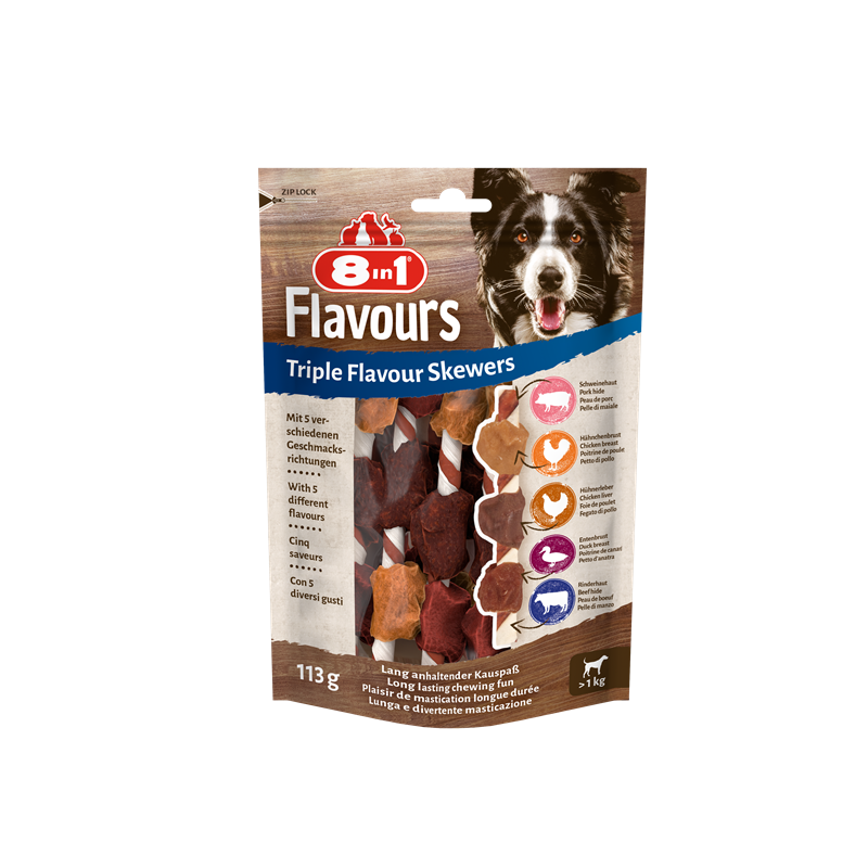 8in1 Triple Flavour Skewers 113 g