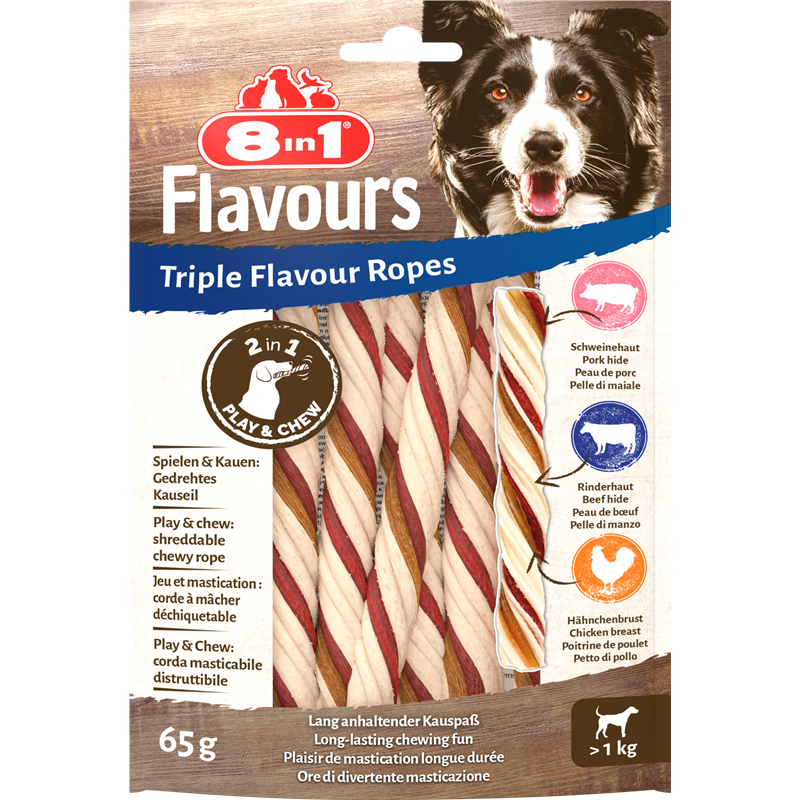 8in1 Triple Flavour Ropes 65 g