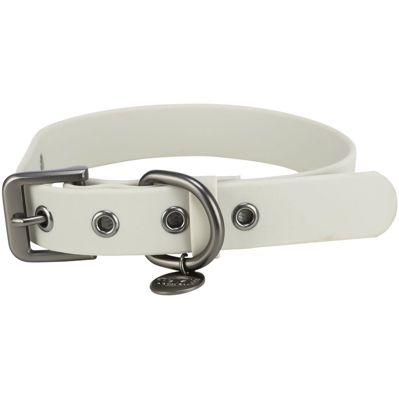 Trixie CityStyle Halsband, PVC, 20 mm, hellgrau  M 35-42 cm