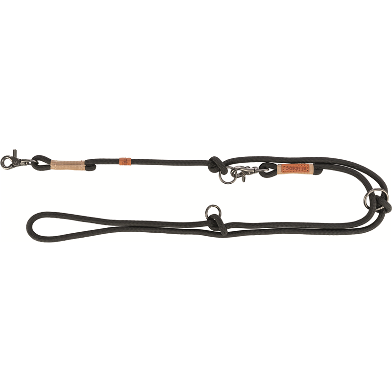 Trixie BE NORDIC Verlängerungsleine, L-XL: 2,00 m/ø 13 mm, schwarz/sand