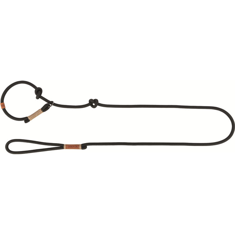 Trixie BE NORDIC Retrieverleine, L-XL: 1,70 m/ø 13 mm, schwarz/sand