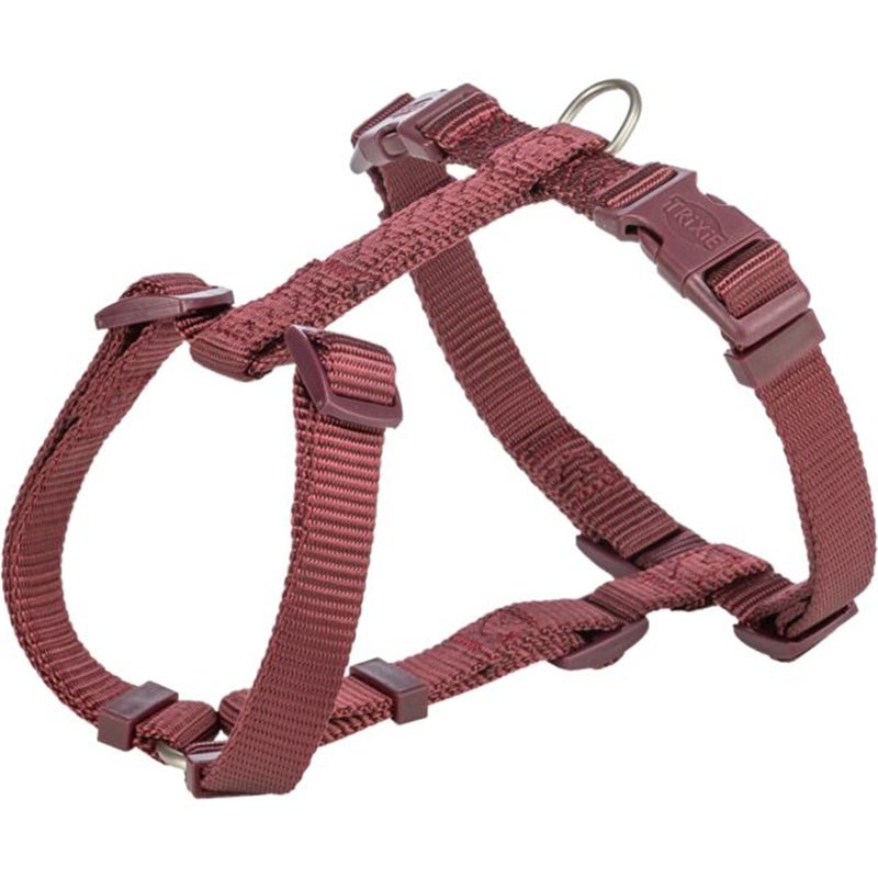 Trixie Premium H-Geschirr, L: 60-87 cm/25 mm, sangria