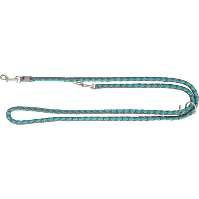 Trixie Cavo Verlängerungsleine, L-XL: 2,00 m/ø 18 mm, aqua/grafit