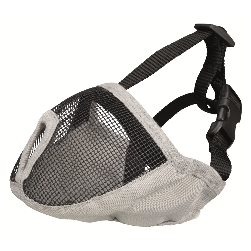Trixie Maulkorb Polyester grau / S-M/ 24 cm