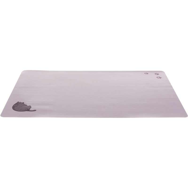 Trixie Katzen Napfunterlage dicke Katze/Pfoten grau 44 x 28 cm