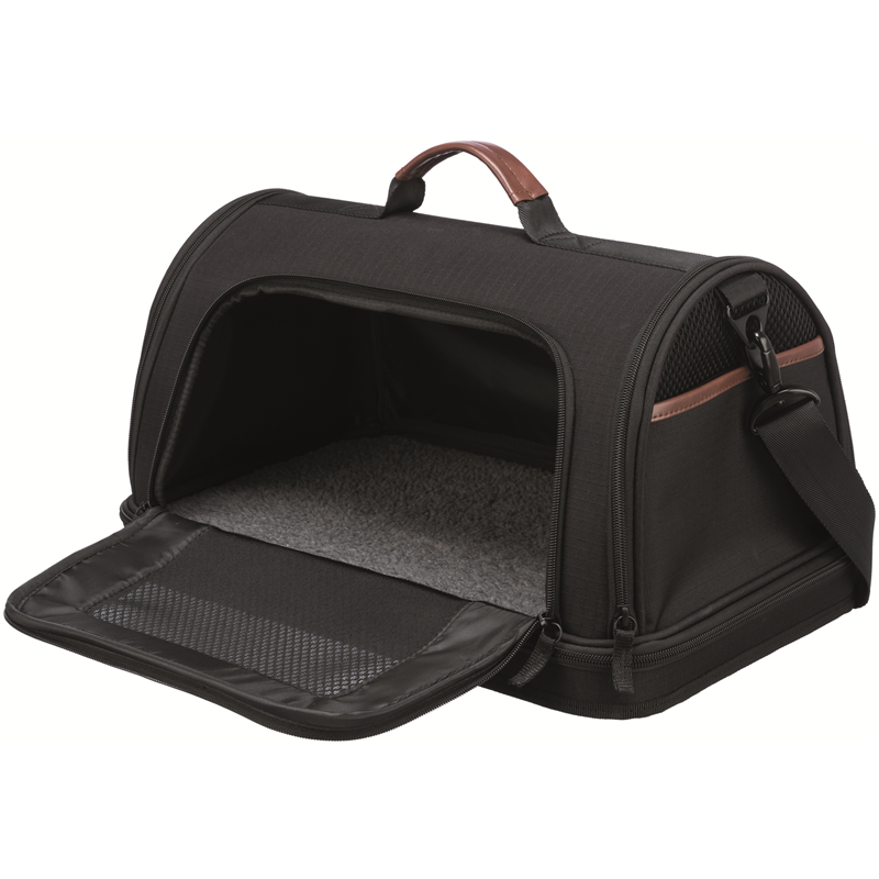 Trixie Airline Tasche Gate, 28 × 25 × 45 cm, schwarz