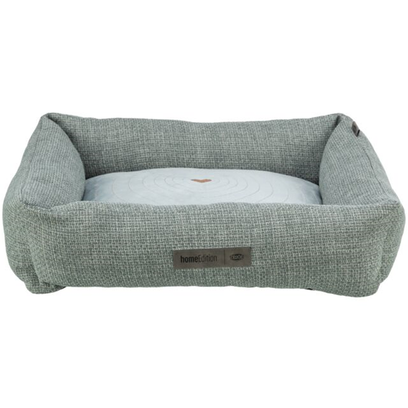 Trixie Bett Viviana, eckig, 60 × 50 cm, blau-grau